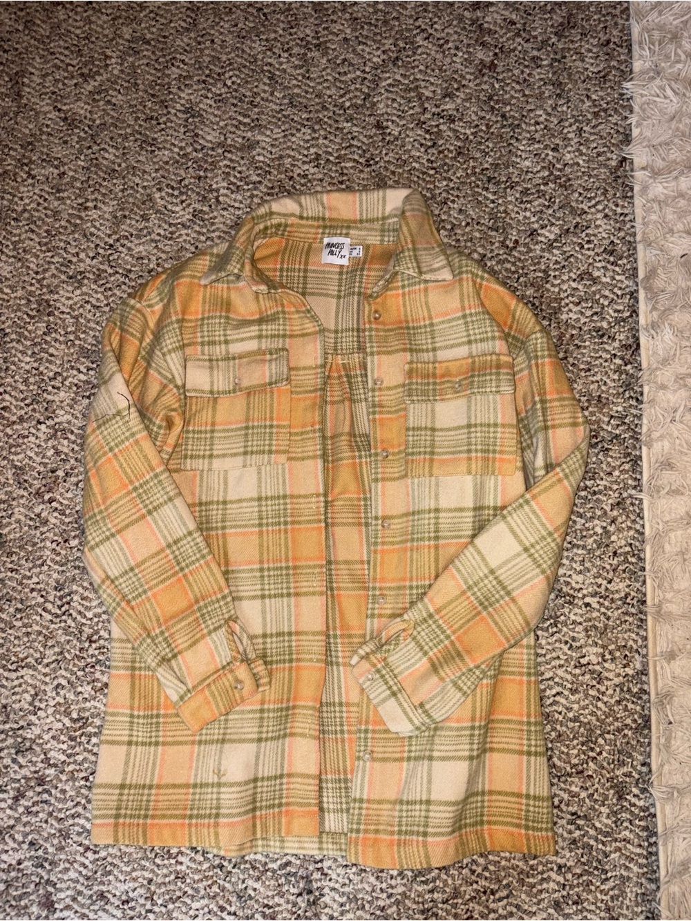 Princess Polly Plaid Button-Up Shirt Jacket